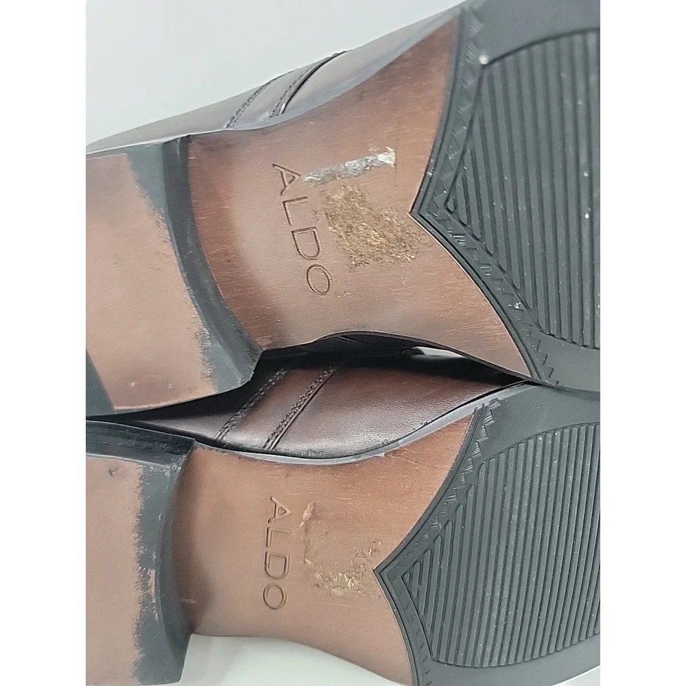 Aldo Zartman 22 Mens Brown Dress Shoes 7.5 $110 MSRP
